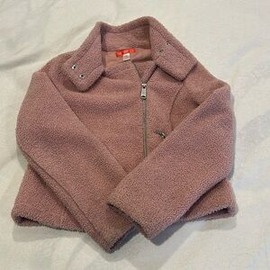 Pink cozy winter jacket
